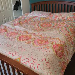 Queen Bed Frame And Matching Dresser 