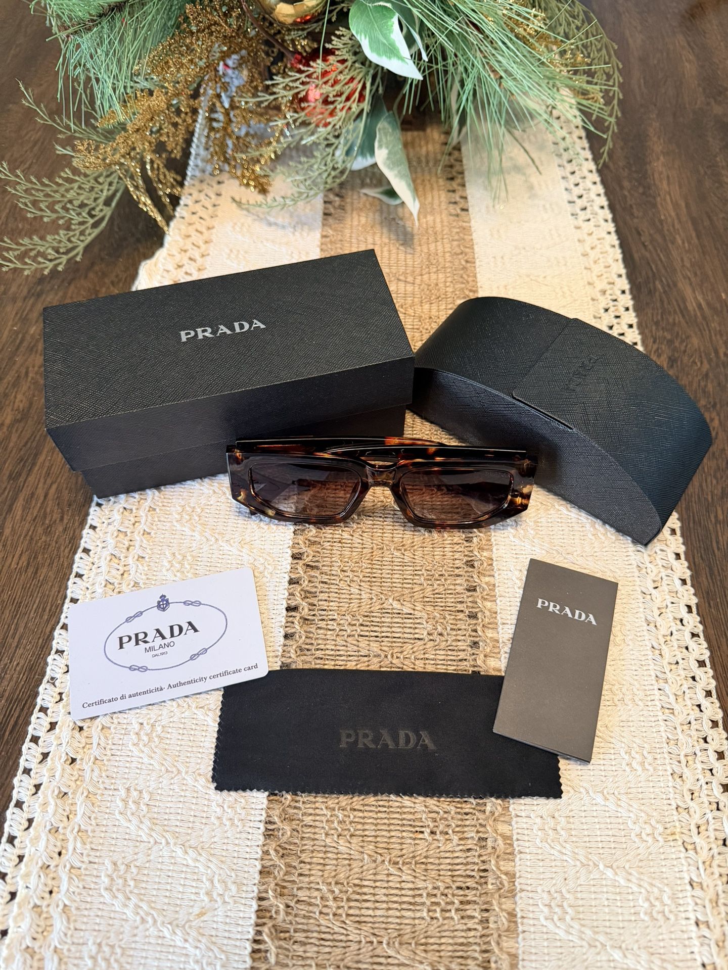 Prada PR 09ZS Sunglasses (Tortoise)