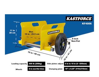 $60  new Panel Dolly, 600 Lbs Capacity, Drywall Mover with 8" Non-Flat Wheels, 0~10 Inch Adjustable Clamp Cart, Wood Fence Door Dolly, Lifting Handles