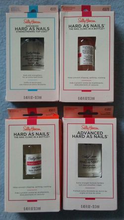 4 brand new Sally hansen hard as nails