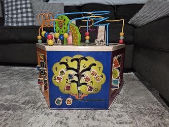 Wooden Activity Cube