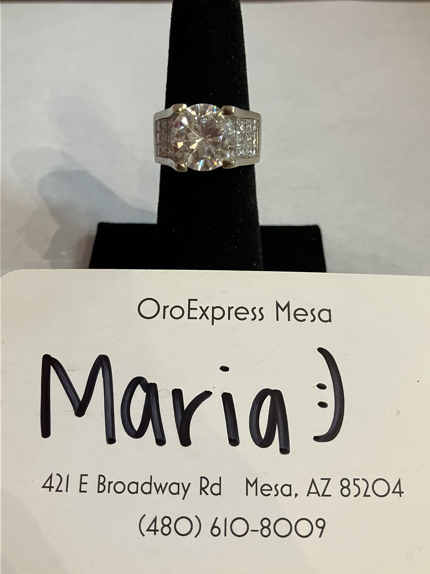 18k WG Engagement Ring #109411-1 MGC