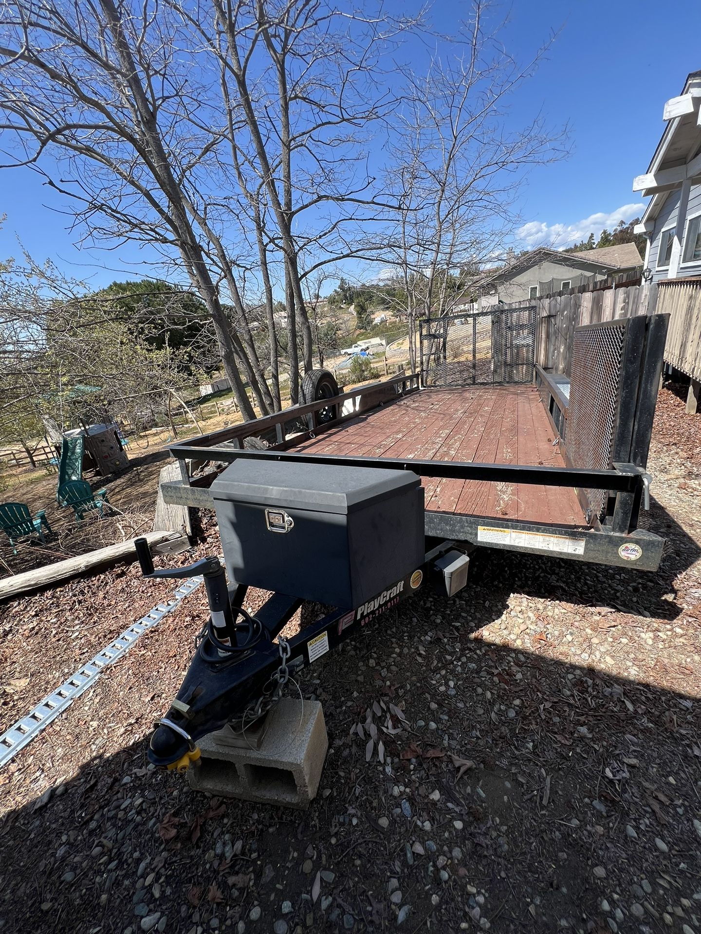 20ft Flatbed Playcraft trailer 2017
