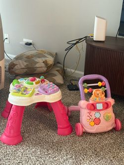 baby walker and activity center table