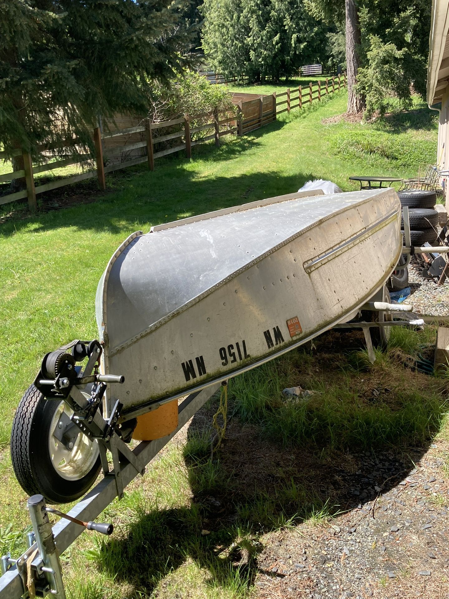 12 Foot Aluminum Boat With Trailer