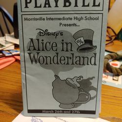 Alice In Wonderland Play Bill