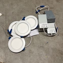 Recessed Lights (4 Pack) 4 Inch. 