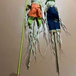 Set of 2 Halloween Yard Decoration Scarecrows