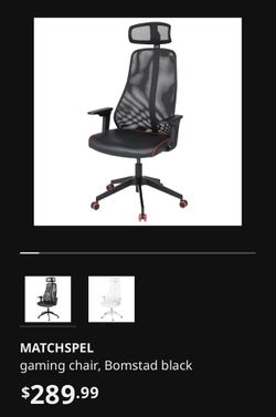 MATCHSPEL Gaming chair, Bomstad black - IKEA