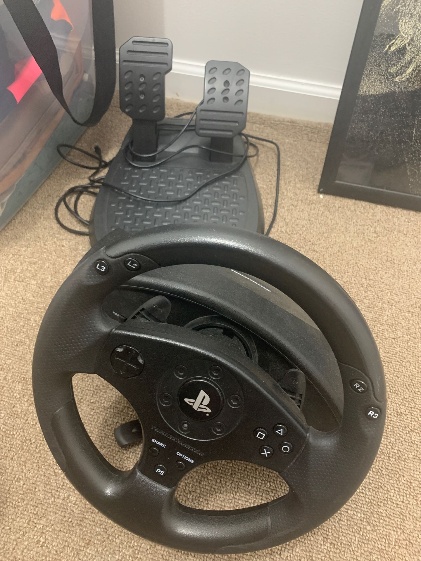 Play station racing wheel