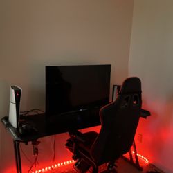 Gaming desk and chair