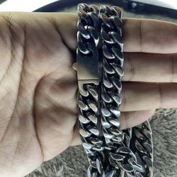 Stainless Steel 20” Miami Cuban Link Chain 12mm