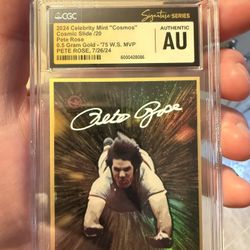 Pete Rose 2023 Celebrity Mint “Cosmos” Cosmic slide” /20