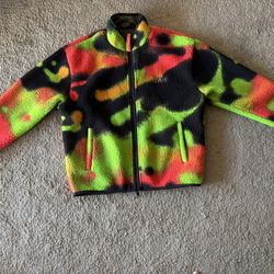 Men’s Nike Air JORDAN MVP Sherpa Fleece Jacket Infrared Spray 