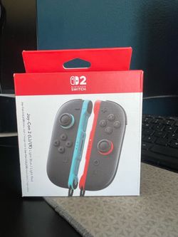 Nintendo Switch 2 Joy-Con 2 L/R Light Blue & Light Red — Brand New Sealed