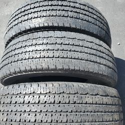 set of 3 LT 245 75 16 Firestone Transforce tires