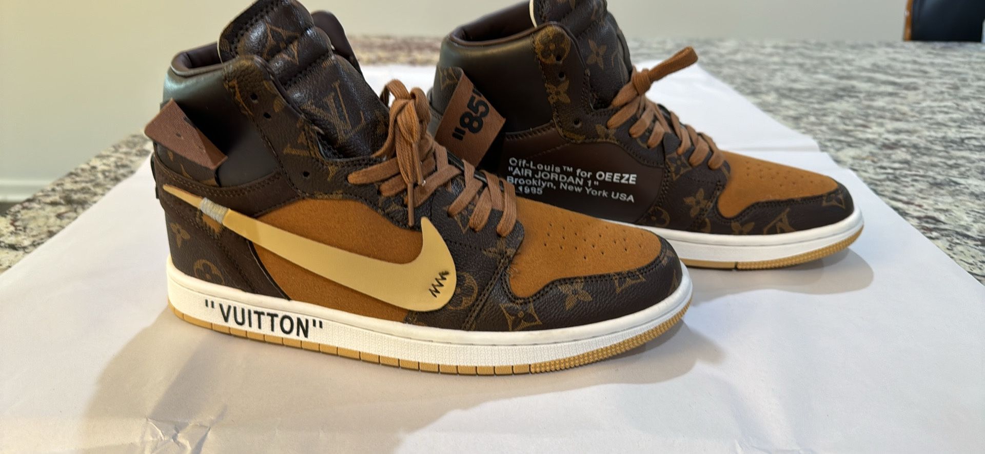 louis-Vuitton/Nike (ceeze 1985) off white limited edition size 9.5 men