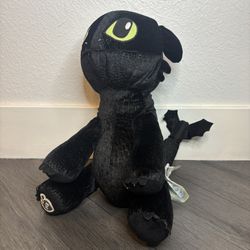 How To Train Your Dragon Toothless Plush Stuffed Animal Build A Bear 2014