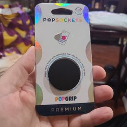 PopSockets PopGrip with Swappable Top for Phones & Tablets - Black 