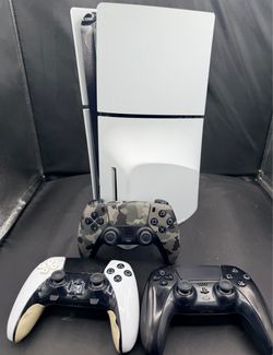 Sony PlayStation 5 Slim Console with 3 controllers