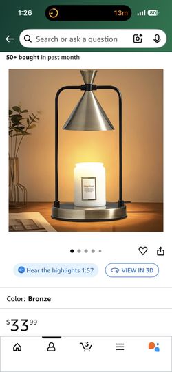 Candle Warmer Lamp Wax Melt Warmer Timer Dimner