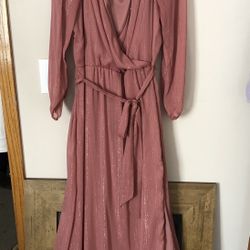 Size 16 Rose Gold Pink Dress 