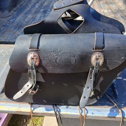 Leather Saddle Bags Bran New
