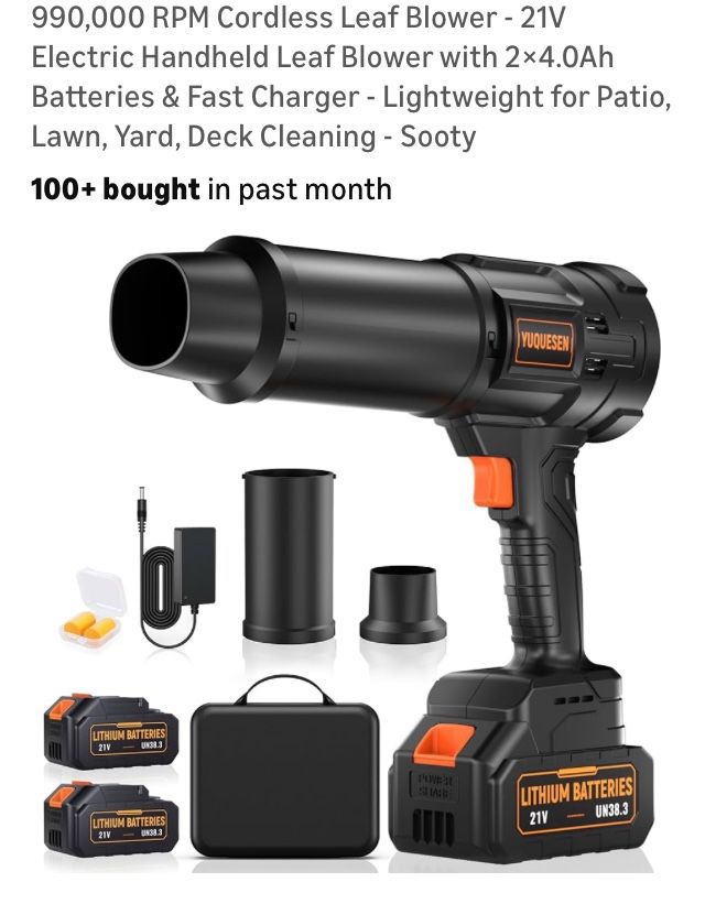 YUQUESEN Cordless Leaf Blower