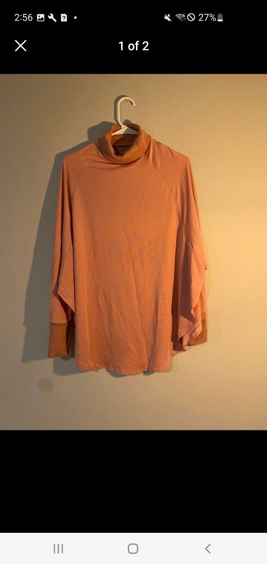 Pink Poncho And Pants Set