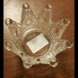 Cute Small Crystal Crown Candle Holder 
