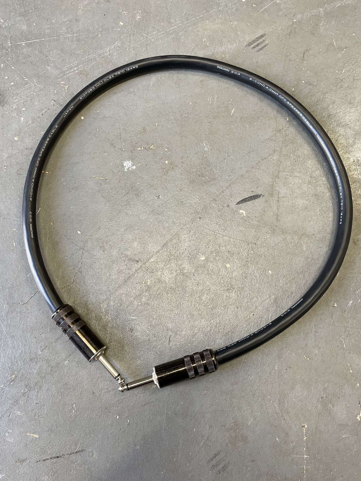 Mogami Guitar/Bass/Etc Amp To Speaker Cable