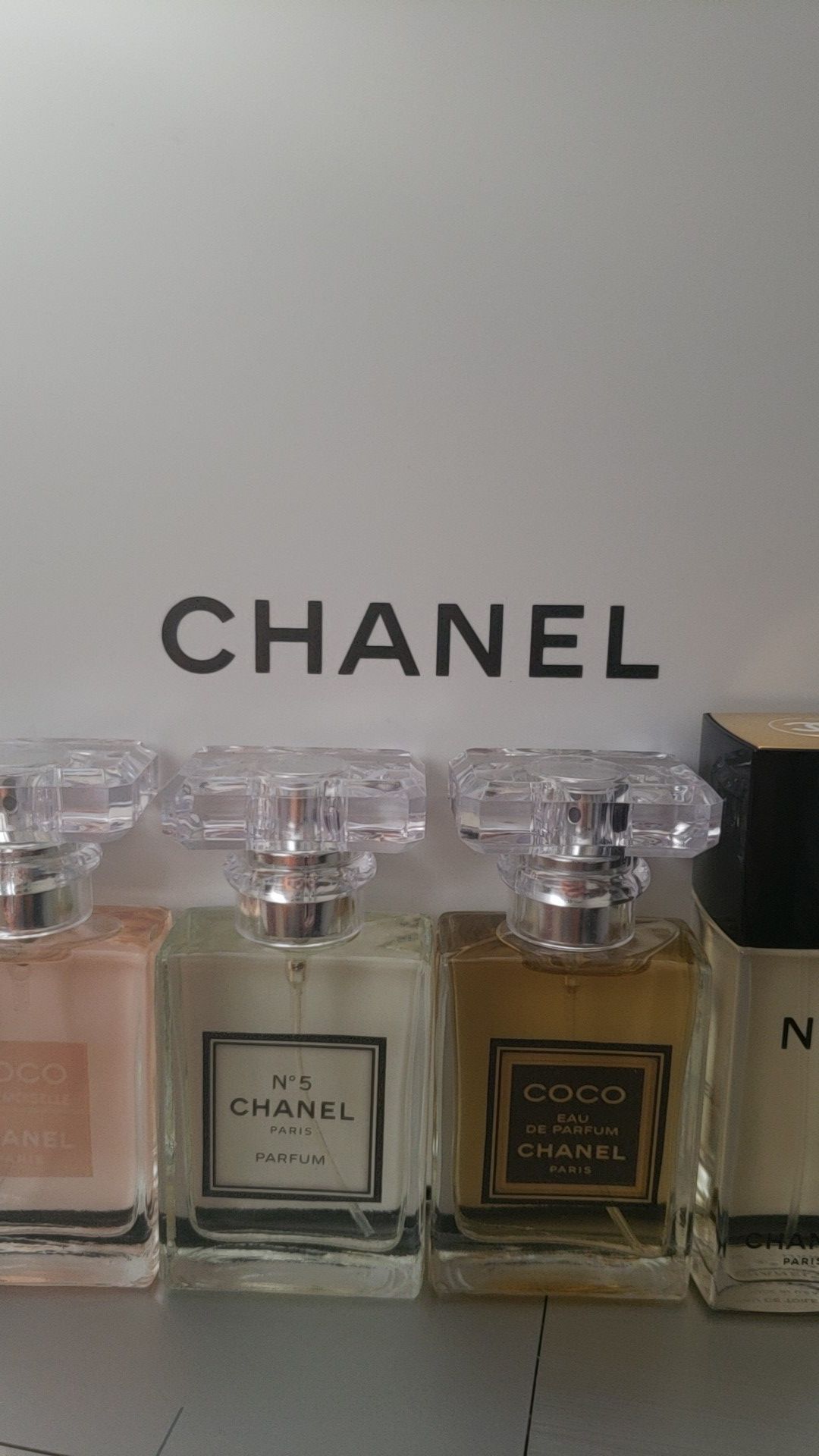 Lote de 4 perfumes chanel