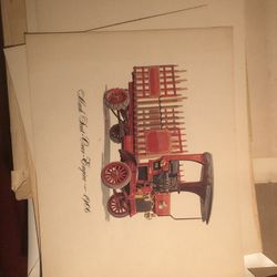 Historical trucks of the past lithograph Prints 