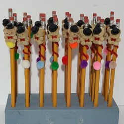 Pencils with Decorative Toppers - 25 cents each - 60 Total