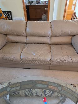 Leather Palliser couch