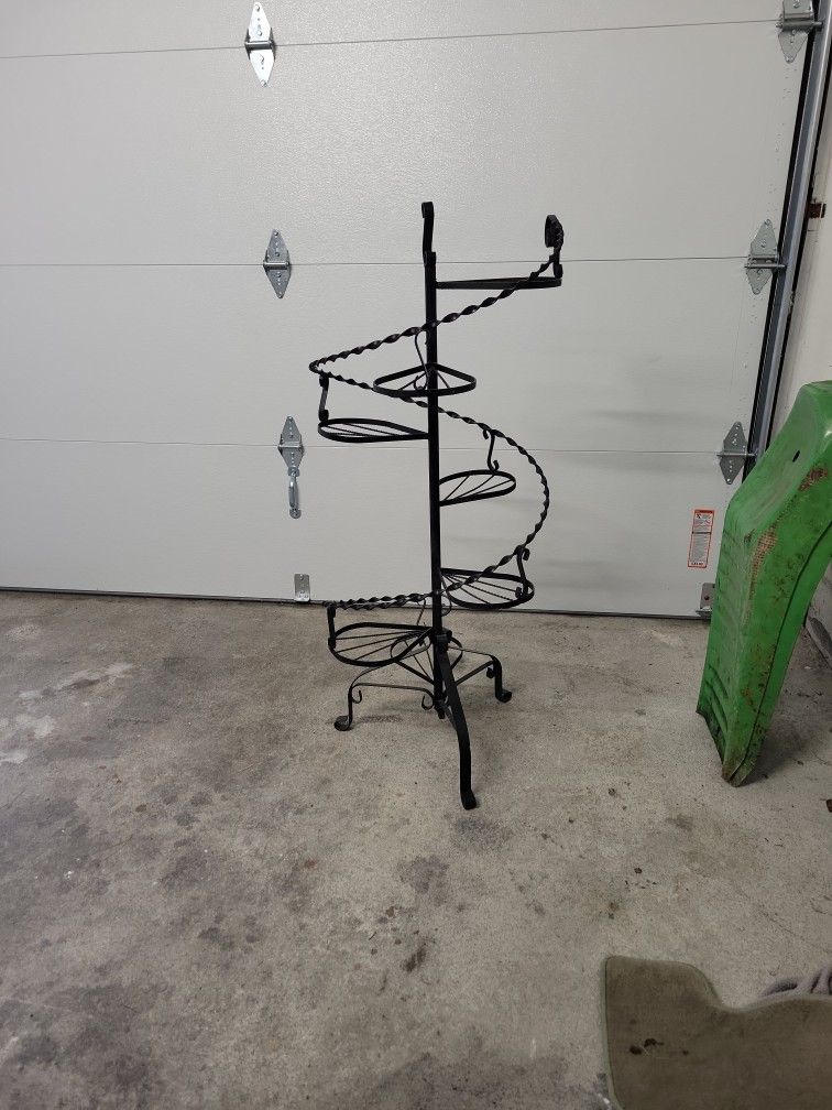 Vintage Plant Stand Circular Iron