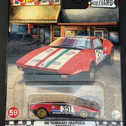 Hot Wheels De Tomaso Pantera Gruppo 4 Premium 1:64 Diecast Car