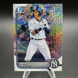 2022 Bowman - Chrome Prospects Oswaldo Cabrera #BCP-17 Mojo Refractor (RC)