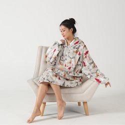 Printed Lazy Dress Girl Christmas Deer
