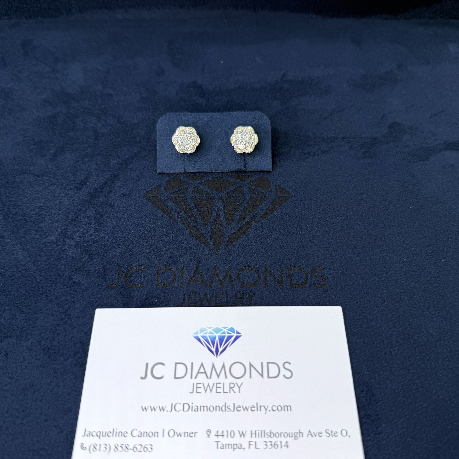 Earrings Trebol Big Diamonds