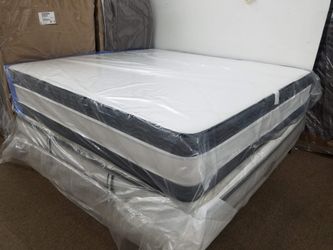 15 inches thick king size double sided mattress with free boxspring