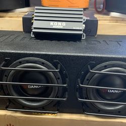 New 6.5” Car Subwoofers Ported Box Amplifier Compact 