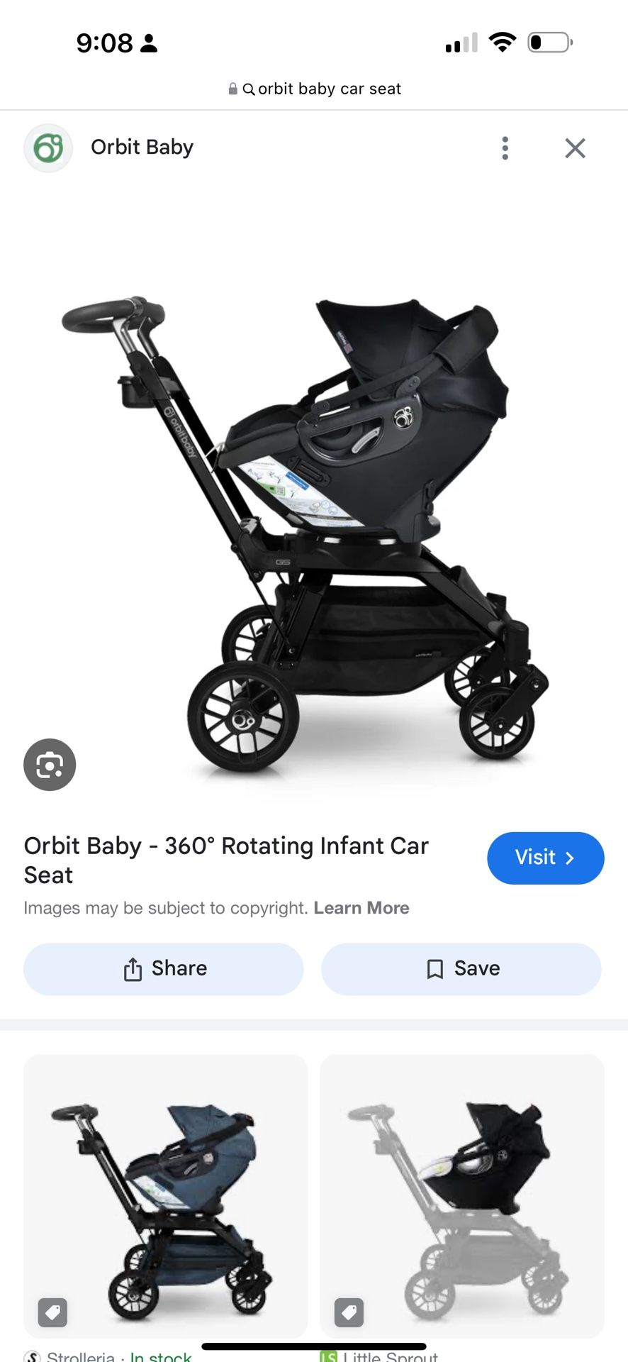 Orbit Baby Car Seat and Stroller