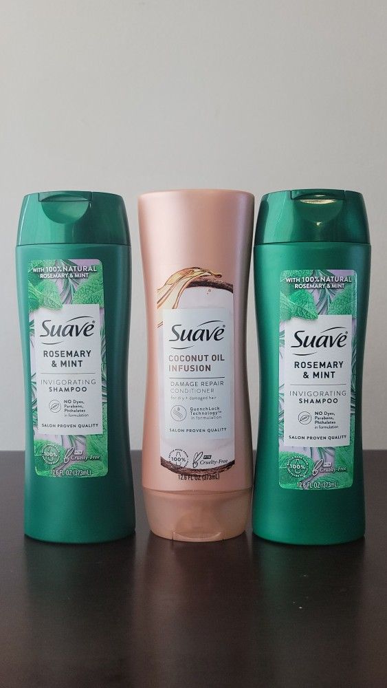 3pc Suave Shampoo And Conditioner Set 