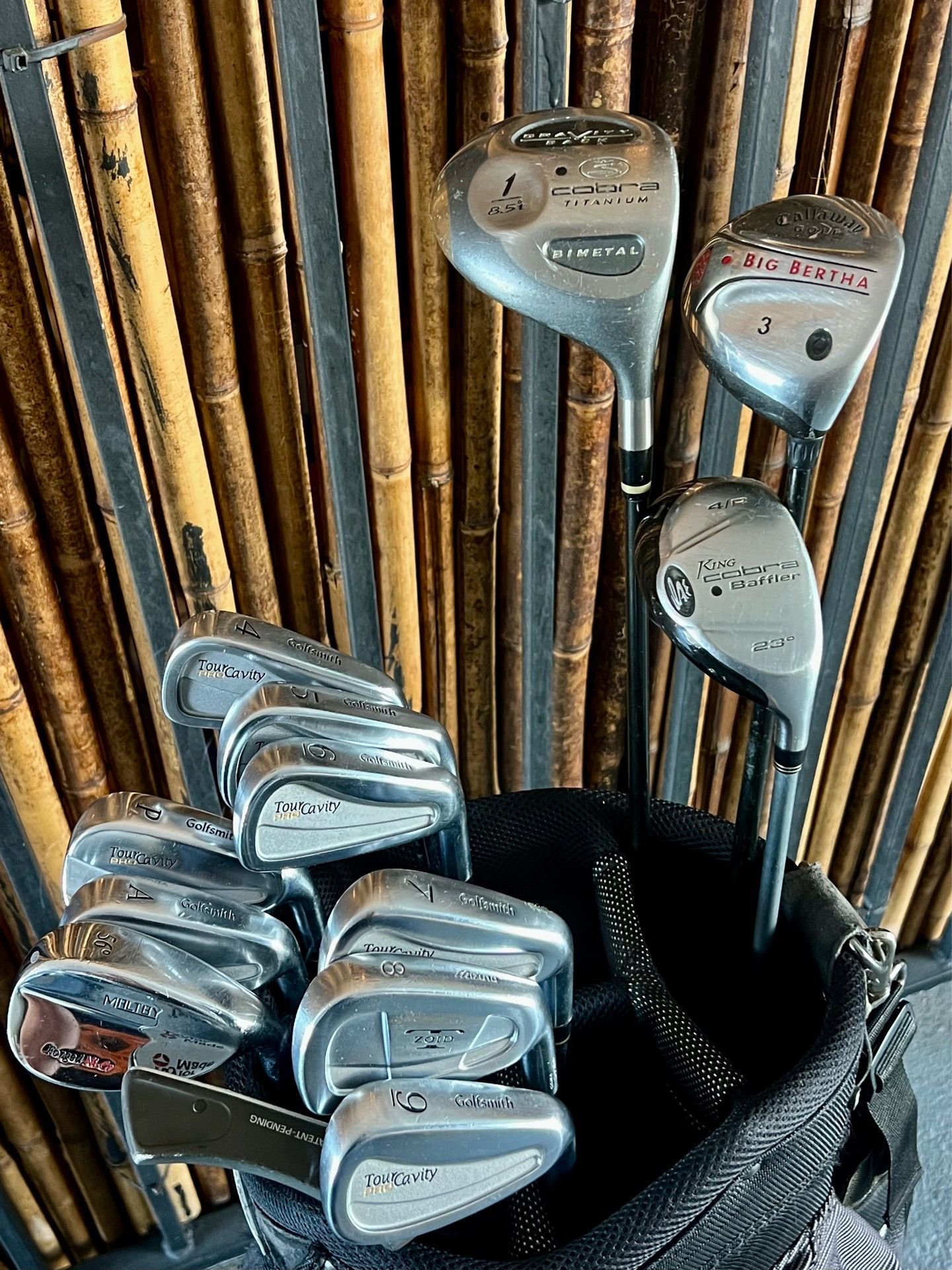 Cobra & Golfsmith Golf Club Set - Callaway Wood, TaylorMade Putter