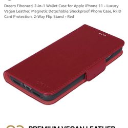 iPhone 11 Case & Wallet, With RFID Theft Protection