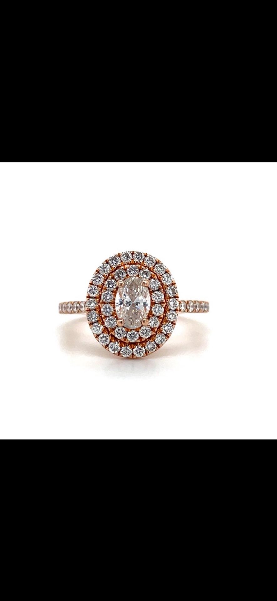 Natural Diamond Double Halo Ring