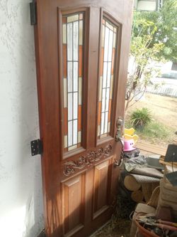 Solid Oak Front Entry Door