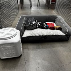 Large Dog Bed + More 