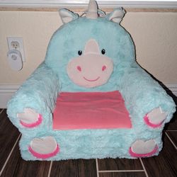 Teal Unicorn Chair 